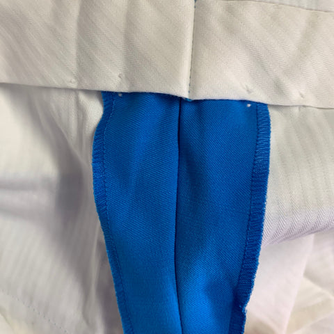BURBERRY SS23 Size 34 Blue Wool Peak Lapel Double Breasted Suit