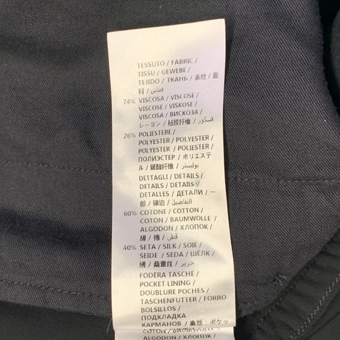 ALEXANDER MCQUEEN Taille 38 Pantalon décontracté en viscose mélangée à rayures noires et rouges