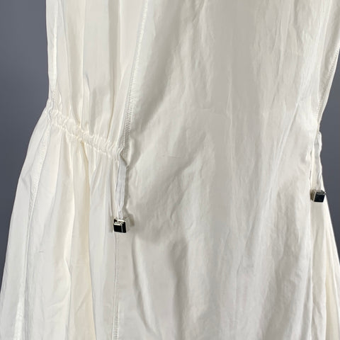 MAX MARA Size S White Cotton Shift Ankle Dress