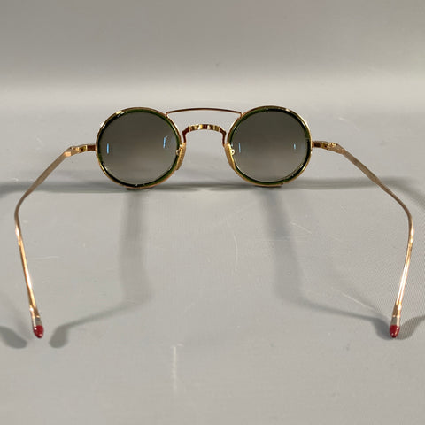 JACQUES MARIE MAGE Gold Titanium Sunglasses