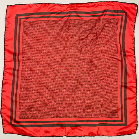 VINTAGE Rouge Noir Carrés Pochette