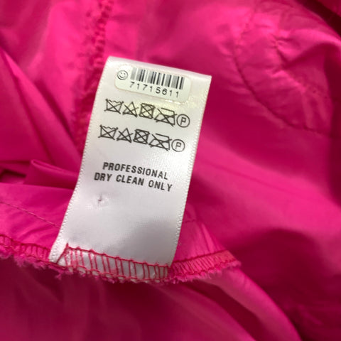 AKNVAS Size 6 Pink Polyester Ruffled Mini Dress