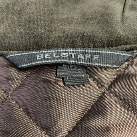 BELSTAFF Size 46 Brown Quilted Polyester Snaps Vest