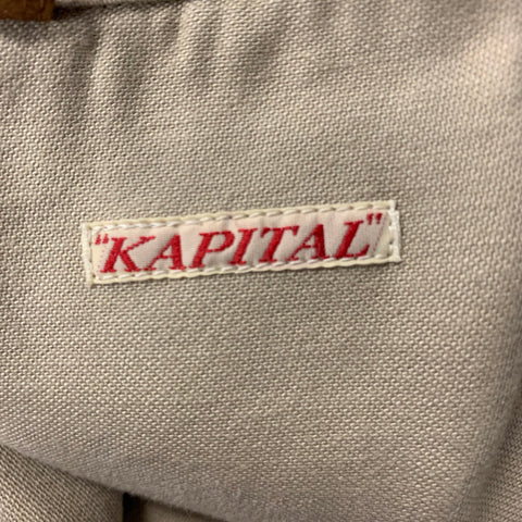 KAPITAL Size M Khaki Cotton Hooded Jacket