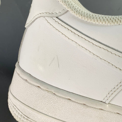 NIKE Size 10 White Leather Rubber Sole Platform Sneakers