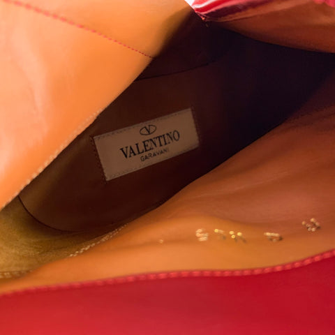 VALENTINO Size 9.5 Red Suede Suede Boots