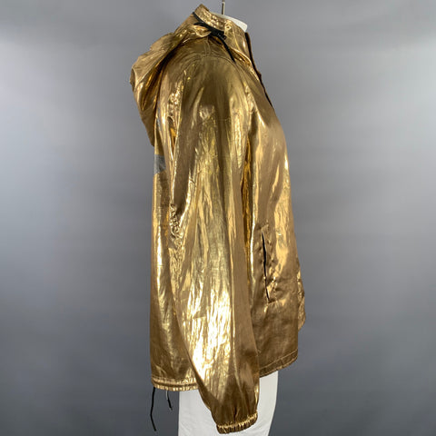 GOLDEN GOOSE One Size Gold Metallic Polyester Polyurethane Jacket