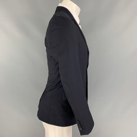PAUL SMITH The Byard  Size 36 Navy Wool / Mohair Single Breasted Notch Lapel Suit