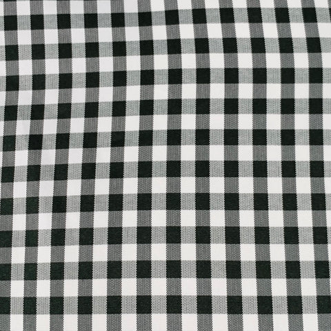 OUR LEGACY Size 44 Black White Gingham Polyester One Pocket Long Sleeve Shirt