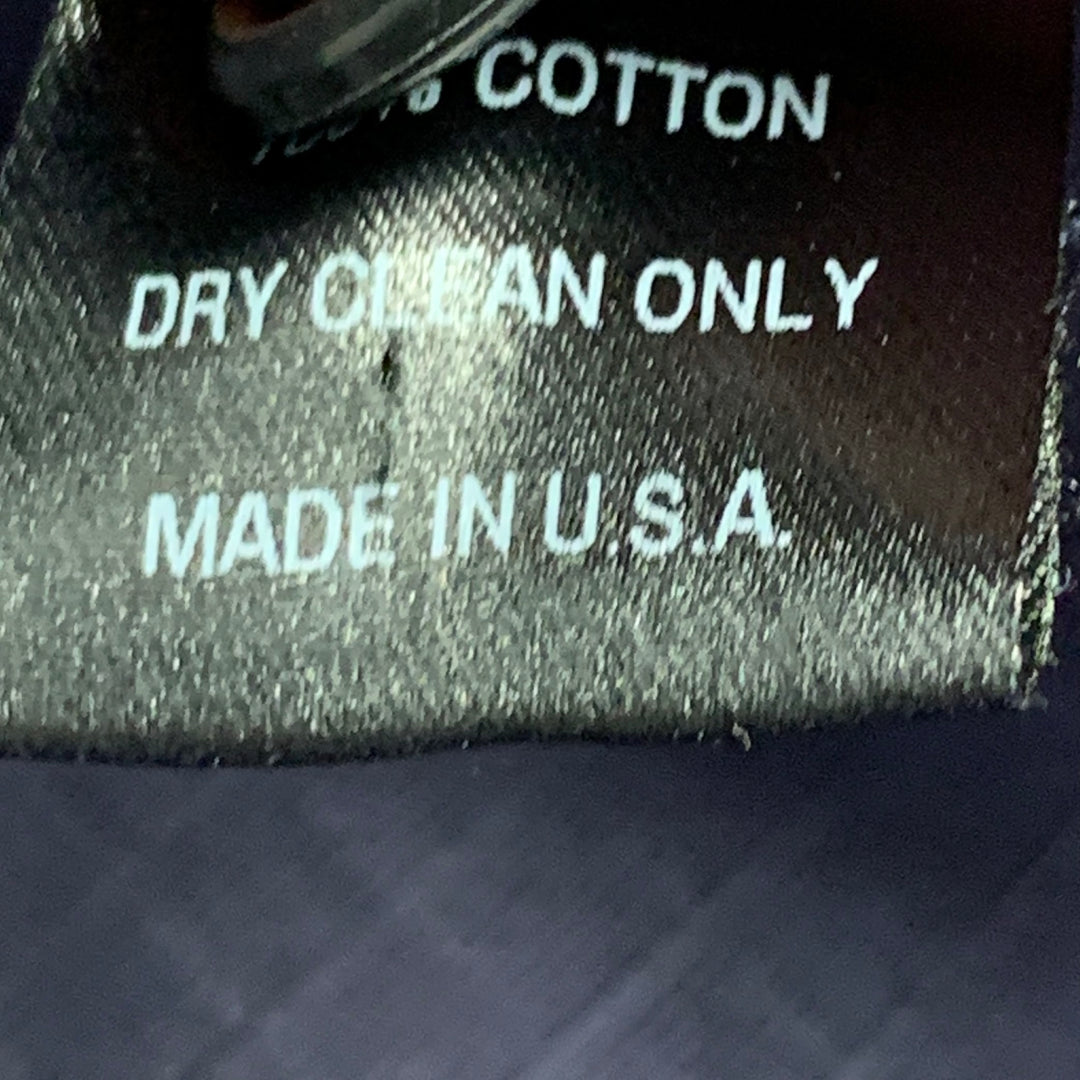 GREI Size XL Navy Cotton Two Pockets Buttoned Jacket