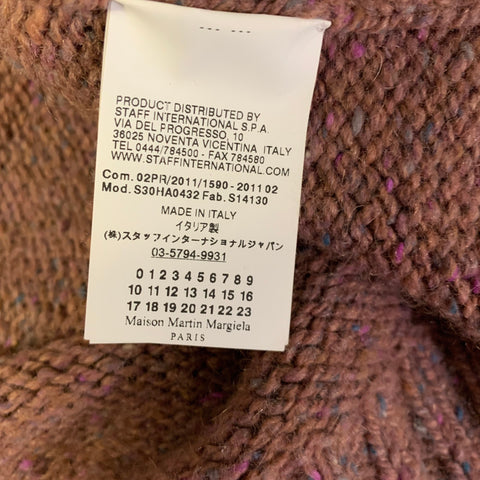 MAISON MARGIELA Size M Pink Mauve Wool Blend Turtleneck Pullover