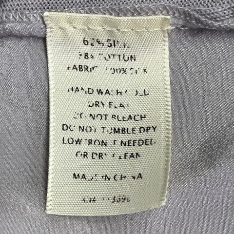 MARGARET OLEARY Size M Cotton Silk Long Sleeve Scoop Neck Casual Top