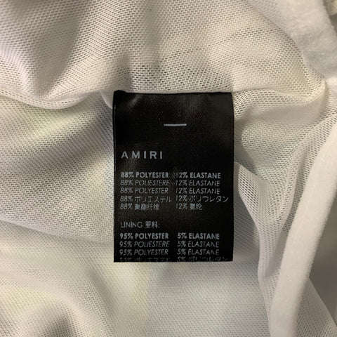 AMIRI SS23 CALIFORNIA HAWAIIAN Size 36 Blue Graphic Polyester Blend Drawstring Swim Trunks