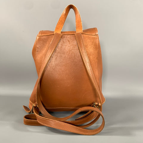 L.L.BEAN Size One Size Brown Distressed Leather Backpack