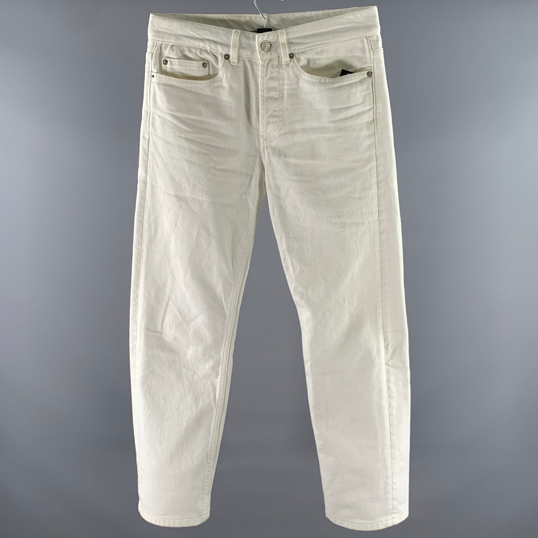 AIME LEON DORE Size 29 White Solid Cotton Slim Jeans