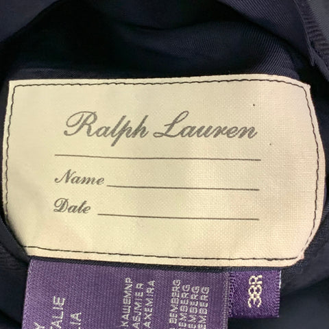 RALPH LAUREN Size 38 Regular Navy Cashmere Double Breasted Sport Coat