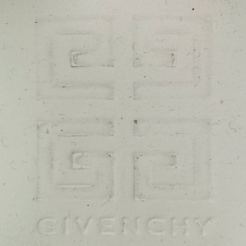 GIVENCHY Size 8 White Black Leather Logo Calfskin Low Top Sneakers