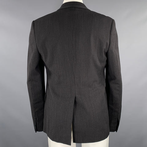 RAG & BONE Size 40 Black Grey Pinstripe Wool Single Breasted Sport Coat