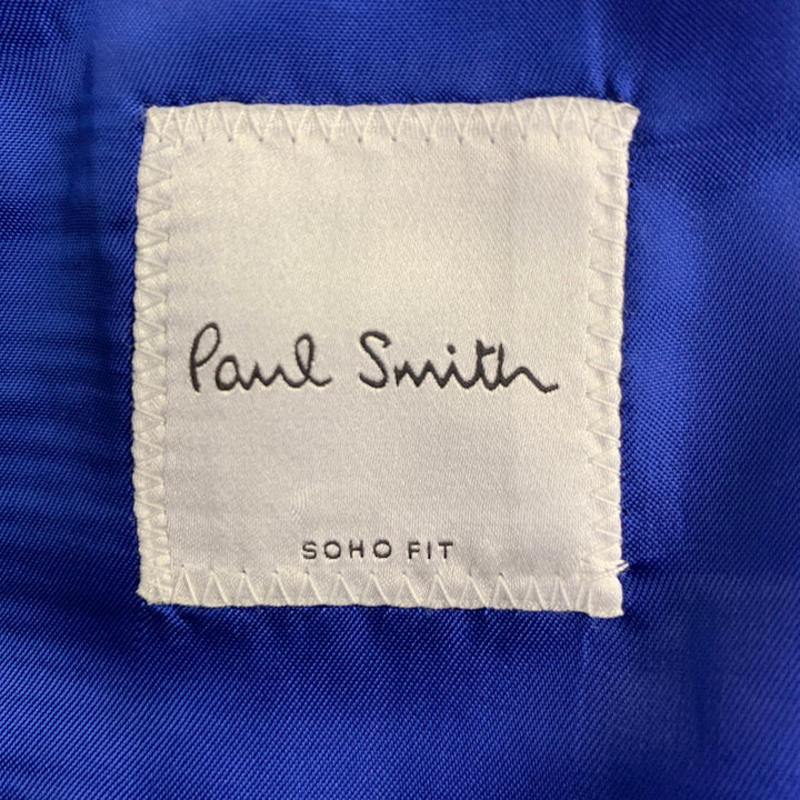 PAUL SMITH Size 38 Regular Green Wool Mohair Notch Lapel Suit