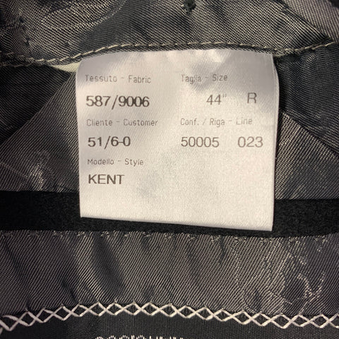 BRIONI Size 44 Black Cashmere Single Breasted Coat