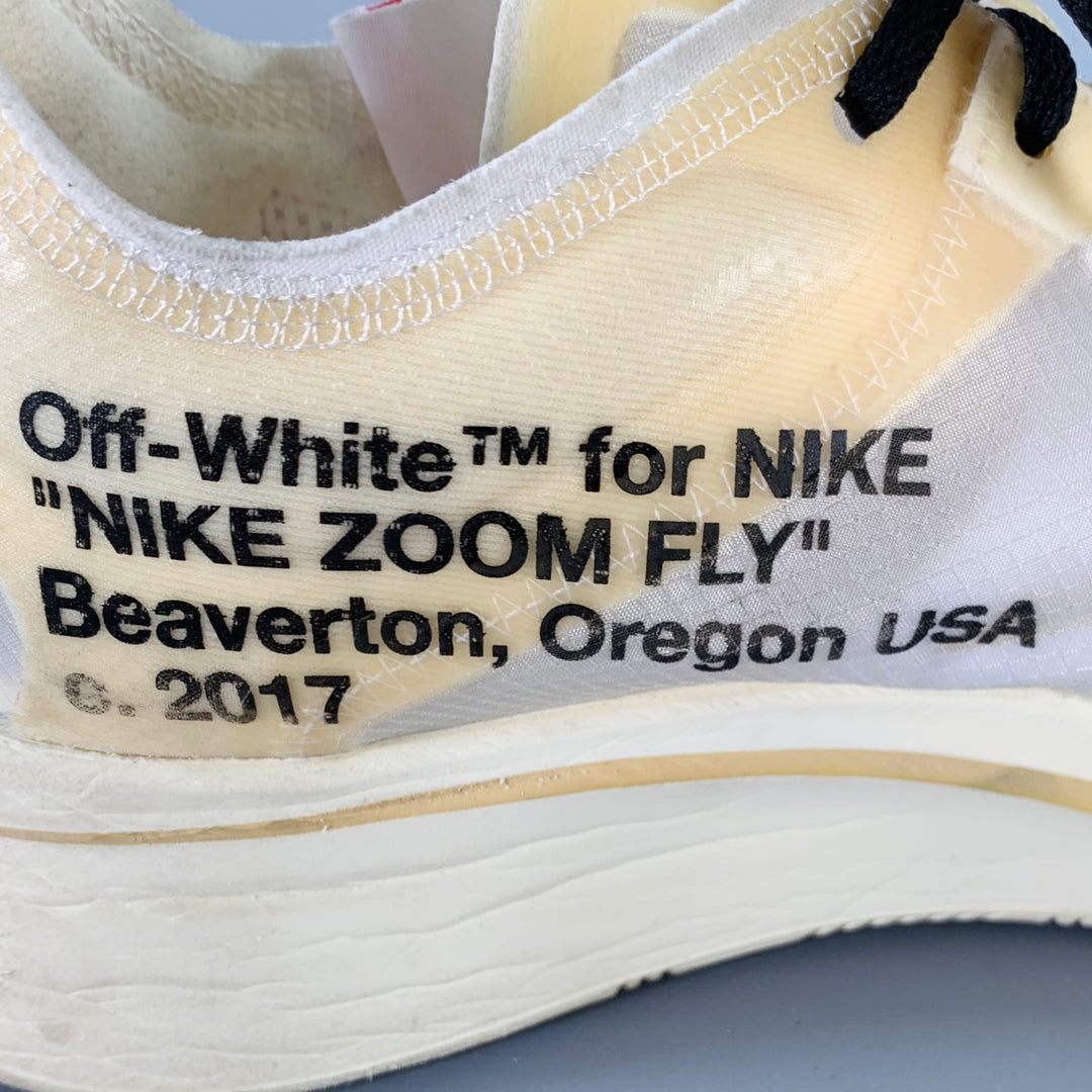 NIKE x OFF-WHITE 2017 Size 11 The Ten White Translucent Synthetic Athletic Sneakers