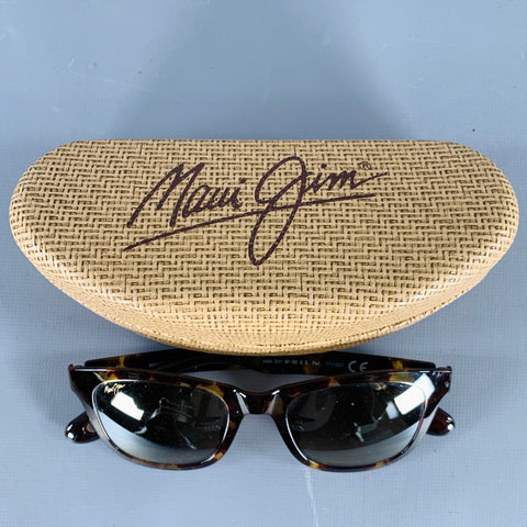 MAUI JIM Hana Bay Brown Tan Tortoiseshell Acetate Sunglasses