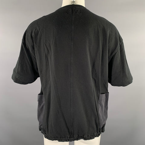 NEIGHBORHOOD Size M Black Graphic Cotton Oversized T-shirt