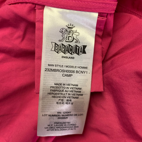 BARACUTA Size 42 Pink Fuchsia Polyester Cotton Shirt Jacket Jacket