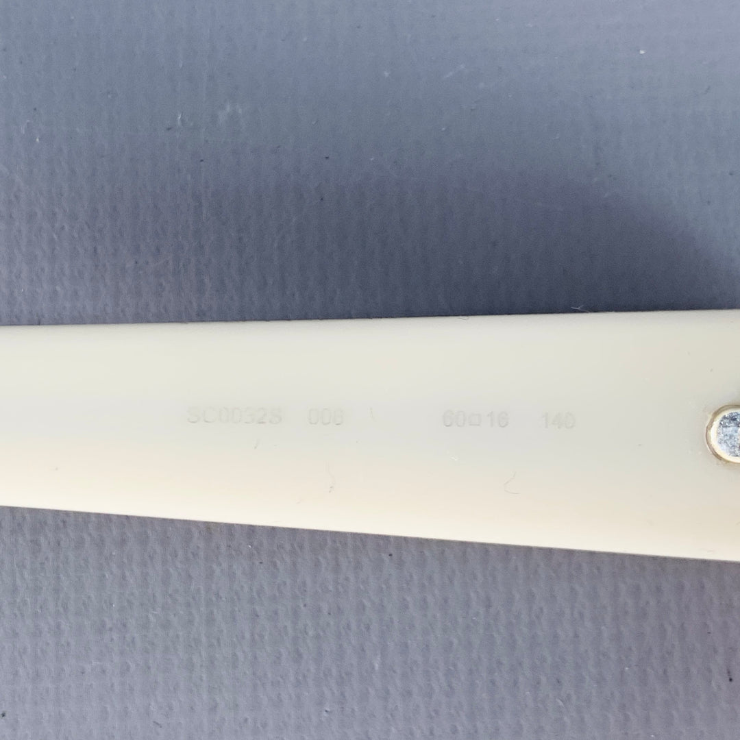 STELLA McCARTNEY Pink White Acetate Oversized Aviator Sunglasses