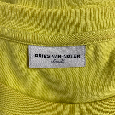 DRIES VAN NOTEN Size S Yellow Sleeveless T-shirt