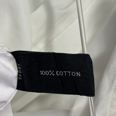 TOM FORD Size M White Cotton Curved Cutaway French Cuffs Long Sleeve Shirt