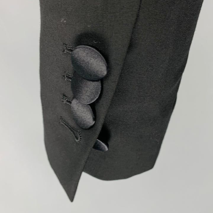DSQUARED2 Taille 40 Manteau de sport à revers en laine noire