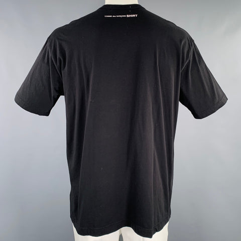 COMME des GARCONS SHIRT Size L Black Cotton Crew Neck T-shirt