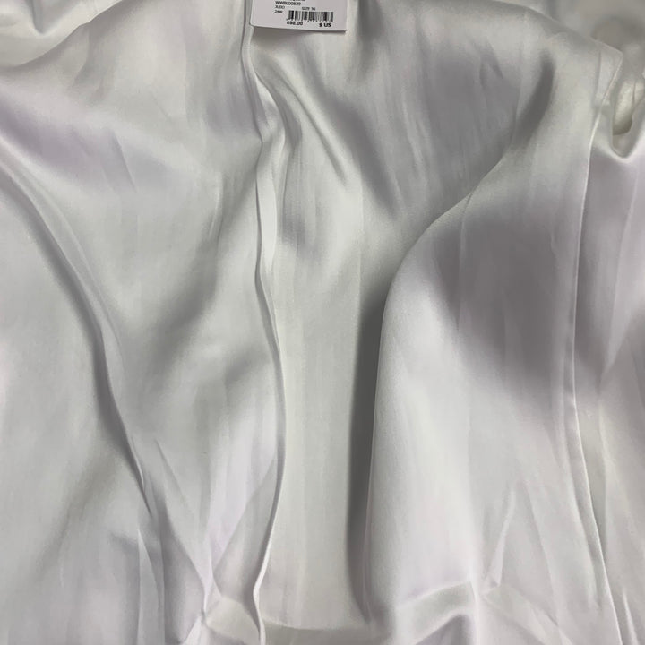 ZADIG & VOLTAIRE Size S Vive White Cotton Blend Sequined Shawl Collar Jacket Blazer