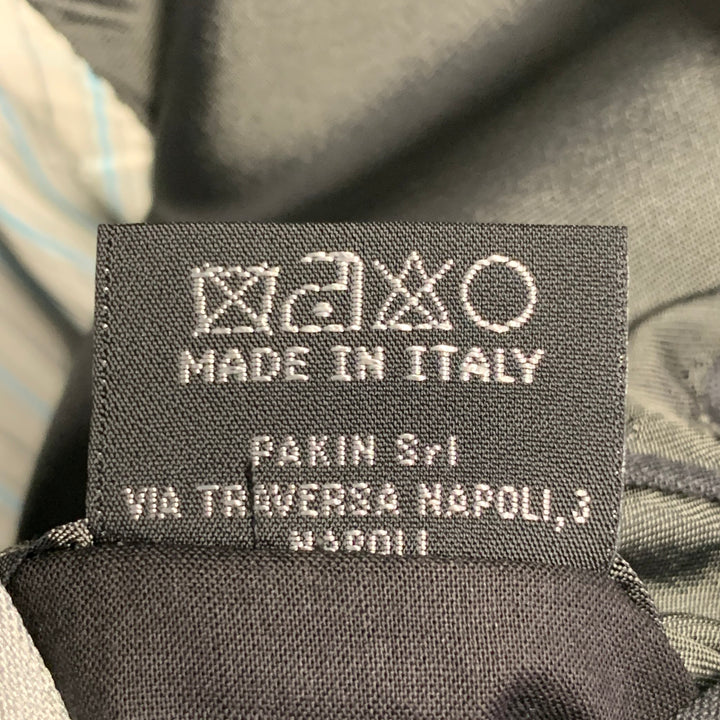 SARTORIO Size 44 Regular Grey Pinstripe Wool Notch Lapel Suit