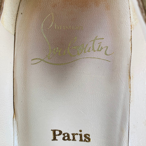 CHRISTIAN LOUBOUTIN Size 6.5 Brown Suede Heels Pumps