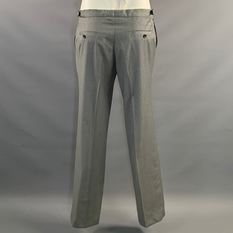REISS Chest Size 40 Grey Wool Peak Lapel 36 32 Suit