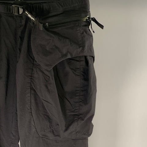 DENIM & DUNGAREE Size M Black Nylon Polyurethane Joggers Casual Pants