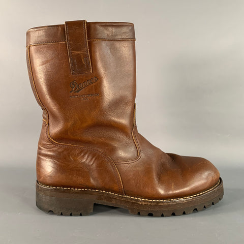 DANNER Size 11 Brown Leather Pull On Boots