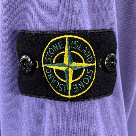 STONE ISLAND Taille XL Pull col rond en coton violet