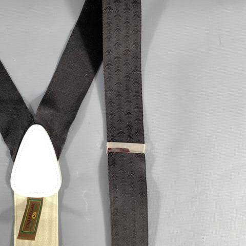 TRAFALGAR Black White Insect Suspenders
