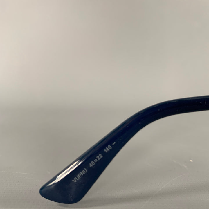 CHRISTIAN DIOR So Real Pink Grey Stripe Metal Sunglasses