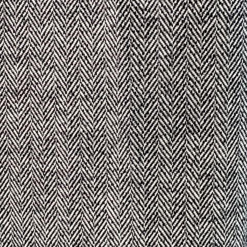 DOLCE & GABBANA Size 34 Black White Herringbone Wool Blend Zip Fly Dress Pants
