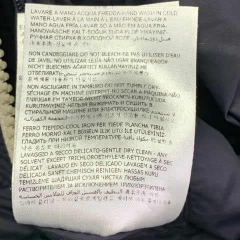 MONCLER Size S Navy Polyamide Blend Zip Up Jacket
