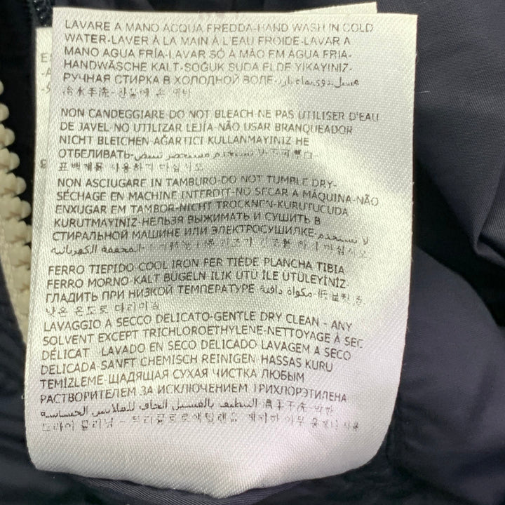 MONCLER Size S Navy Polyamide Blend Zip Up Jacket
