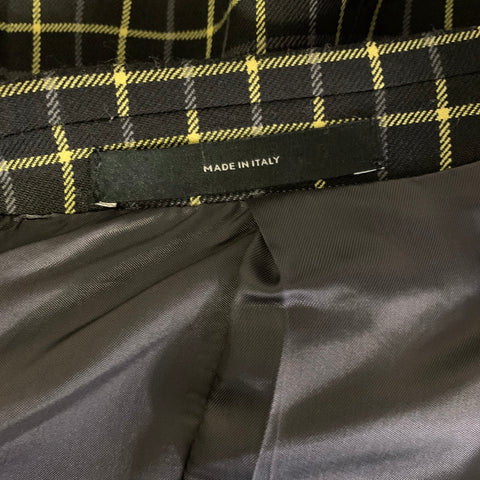 PAUL SMITH Chest Size 40 Black Yellow Plaid Wool Notch Lapel Sport Coat