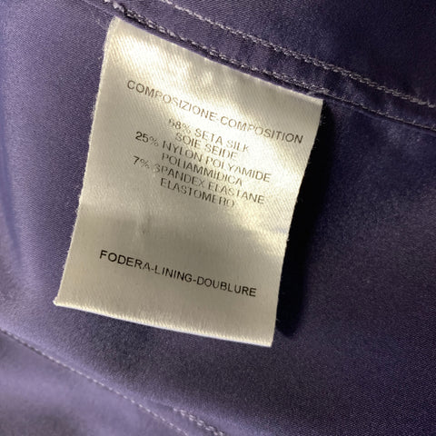 GUCCI FW2025 Size 8 Purple Silk Blend Button Up Blouse