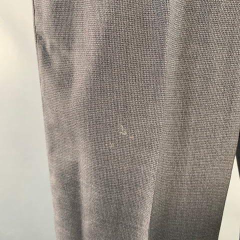 MAISON MARGIELA Size 34 Grey Charcoal Woven Wool Button Fly Dress Pants