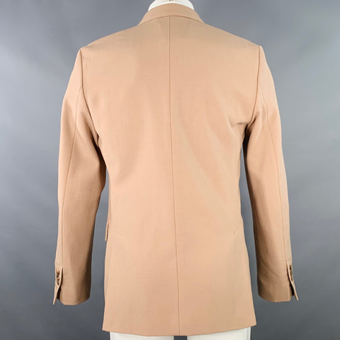 AMI by ALEXANDRE MATTIUSSI Size 38 Tan Wool Peak Lapel Double Breasted Sport Coat