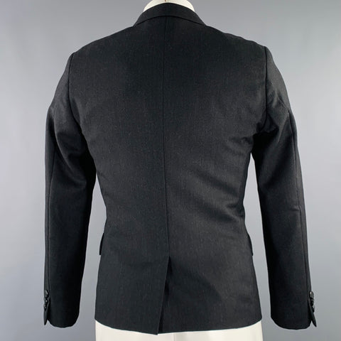 COMME des GARCONS HOMME PLUS 2012 Size S Black Wool Cashmere Sport Coat